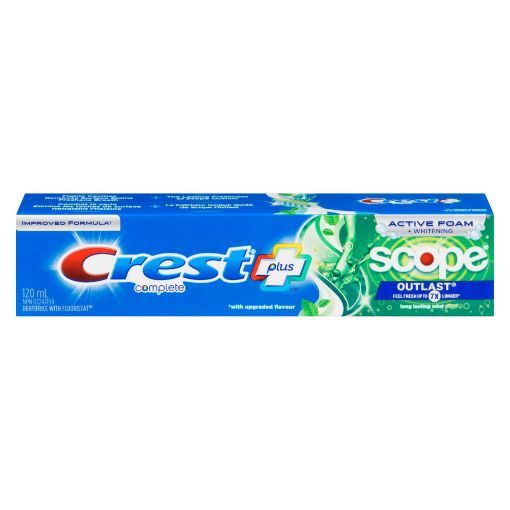 Picture of CREST TOOTHPASTE COMPLETE - +SCOPE OUTLAST 120ML